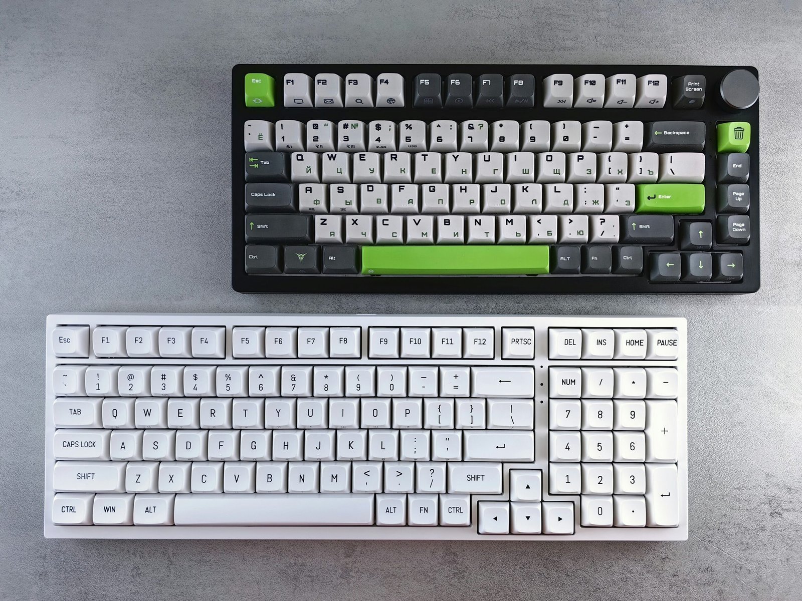 a keyboard and a mouse on a table